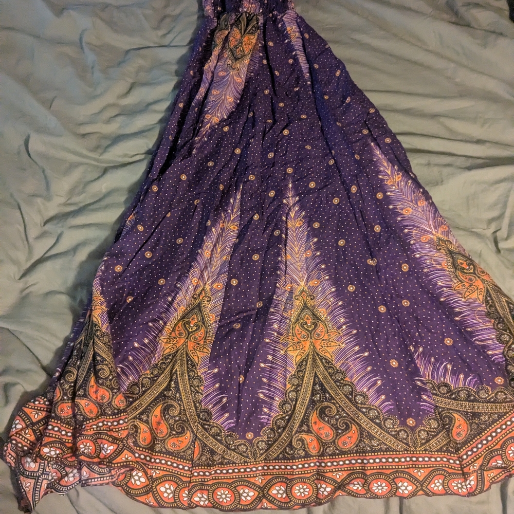 Purple and Orange Hippie Pants